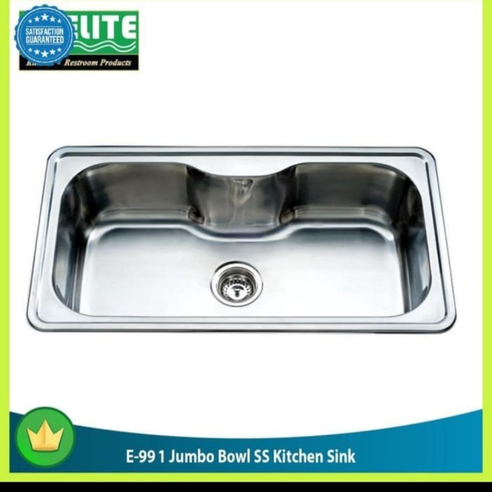 bak cuci piring ELITE E99/sink 1 lubang jumbo