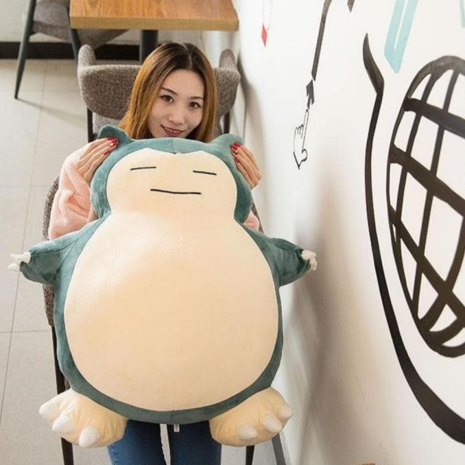boneka pokemon boneka snorlax boneka pikachu snorlax jumbo 80cm boneka