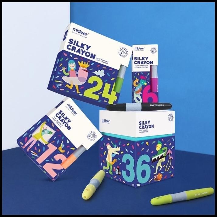 

Mideer Silky Crayon/Colors Drawing Painting Watercolor Art Marker Pens