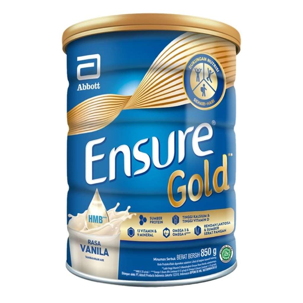 

ENSURE GOLD VANILA 800GR - RAJA SUSU