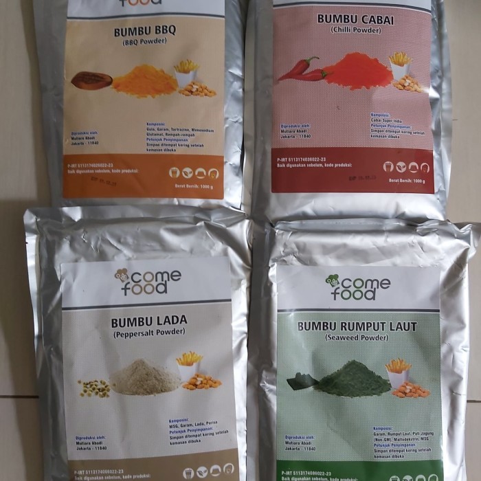 

BARANG TERLARIS COME FOOD bumbu tabur SALTED EGG bumbu TELOR ASIN / SALTED EGG powder