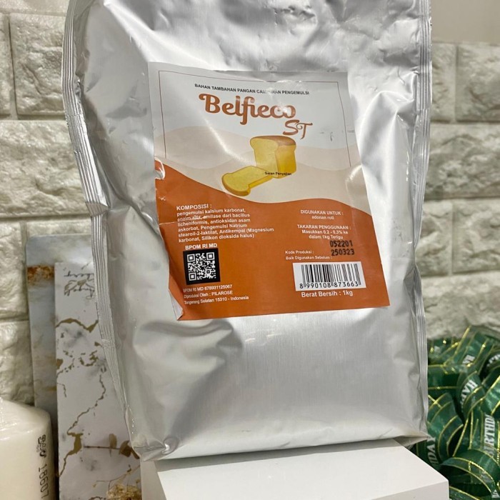 

BARANG TERLARIS BELFIECO ST PENGEMULSI ROTI BREAD SOFTENER AND CONDITIONER 1 KG