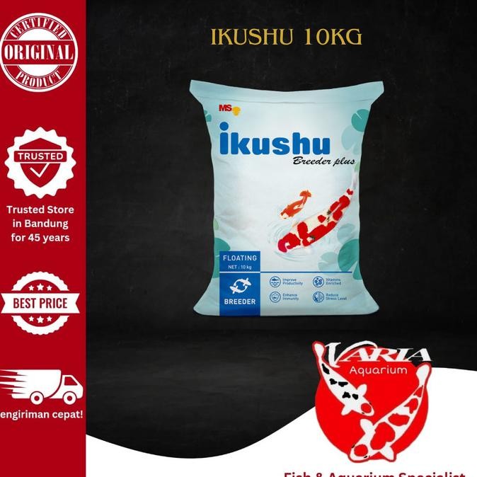 Pakan Koi Ikushu 10kg Ikushu Pakan Ikan Koi 10kg