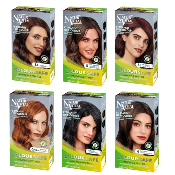 NaturVital Natur Vital Coloursafe Permanent Hair Dye Color/ Cat Rambut