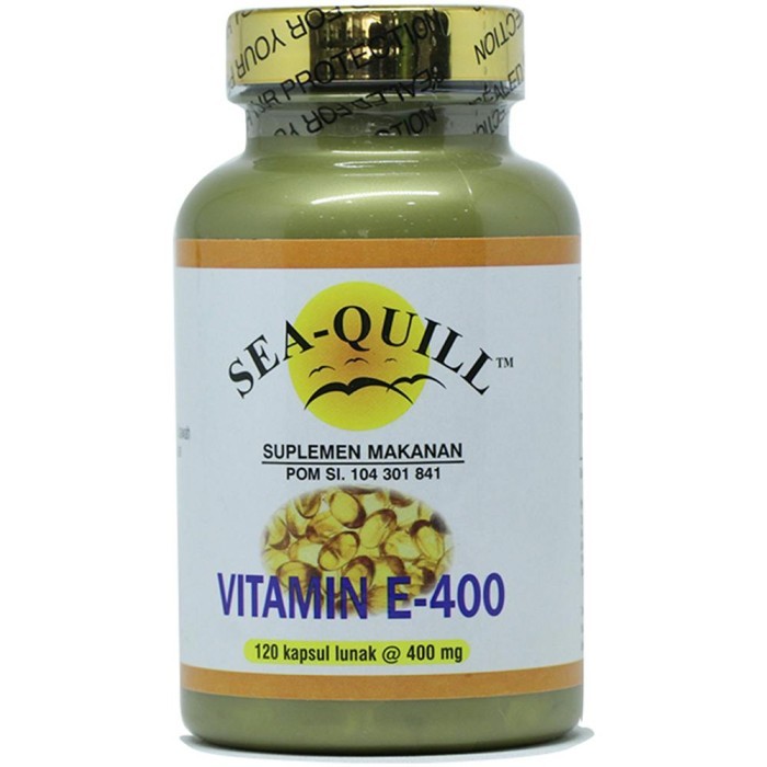 SEA QUILL VIT E 400IU NAT 60+60 KAPSUL / VITAMIN E