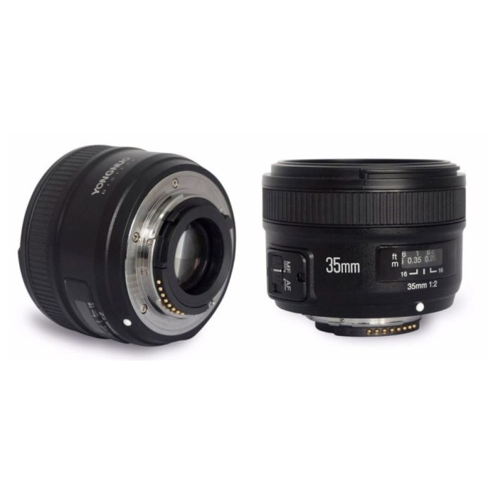 Yongnuo Lensa Fixed AFS 35mm F/2.0 DX For Nikon D3400/D5300/D5500/D90