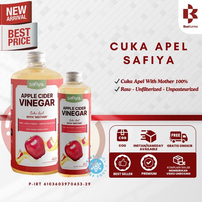 

Cuka Apel Safiya 500 mL - Apple Cider Vinegar Masakan cukaapel