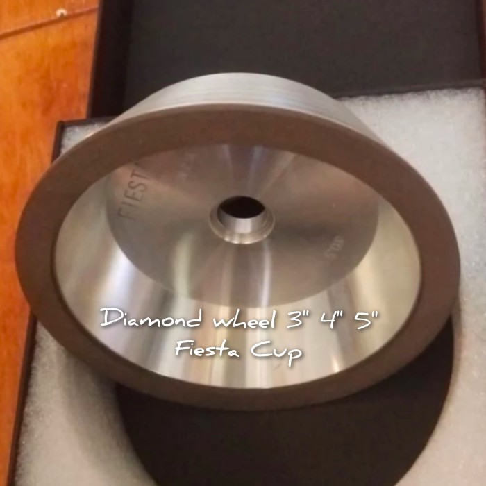 JUAL RUGI Diamond wheel 3 4 5 inch FIESTA Mata grinda asah model Cup mangkok