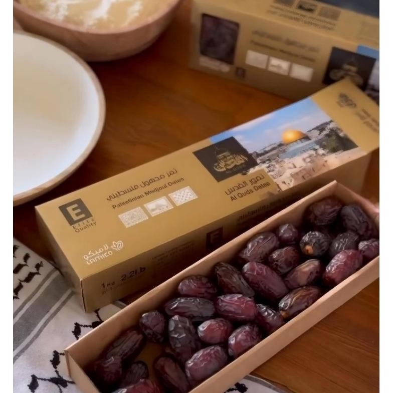 

Kurma Medjoul ELITE PREMIUM LARGE JUMBO Al Quds 100% Asli Palestina dari LAMICO