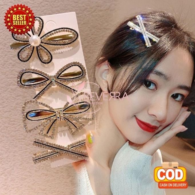 JEPIT RAMBUT KOREA WANITA DEWASA RETRO ELEGANT AKSESORIS RAMBUT
