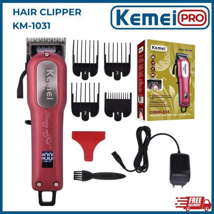 TERBARU - KEMEI 1031 Alat Cukur Rambut Kemei 1031 Professional Rechargeable Hair Clipper Km-1031