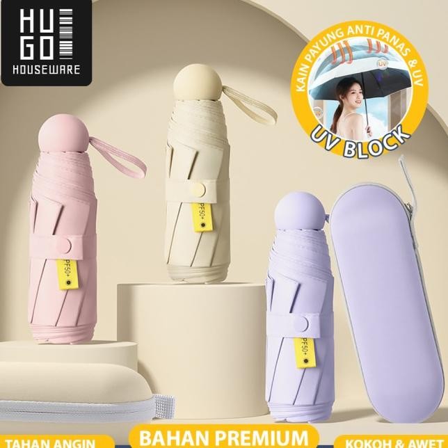 Hugo Payung Lipat Ni Anti Uv Payung Ni Apul Payung Ouvenir