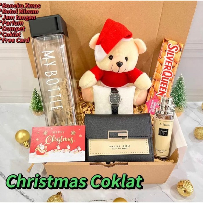 

Hampers Gift Box Parcel Kado Natal Christmas Boneka Santa Hari Raya