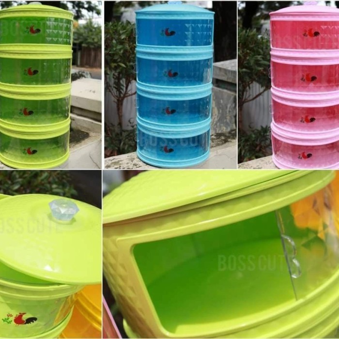 Tudung saji ayam jago diamond 4 susun