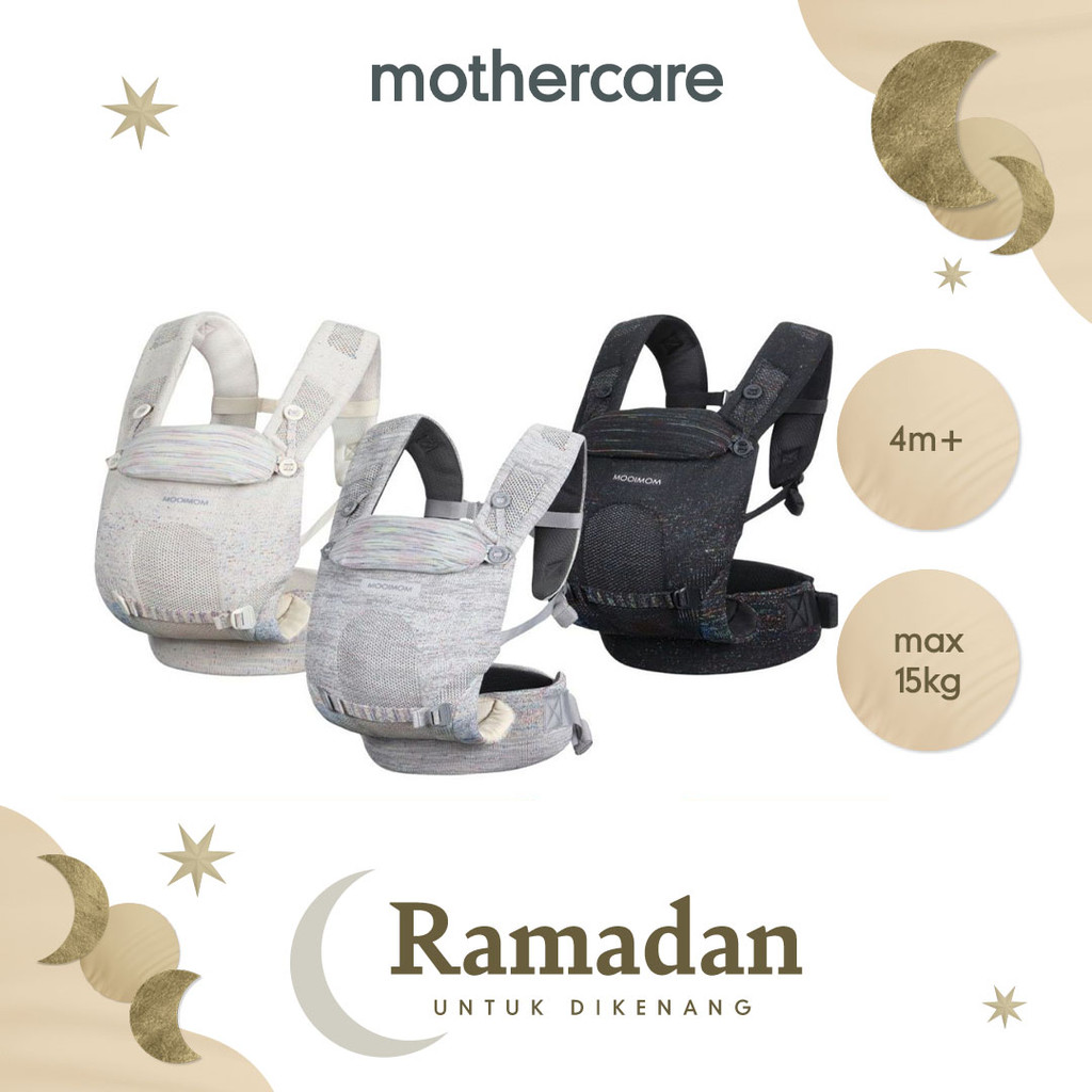 Mooimom Airyknit Baby Carrier - Gendongan Bayi Newborn Depan