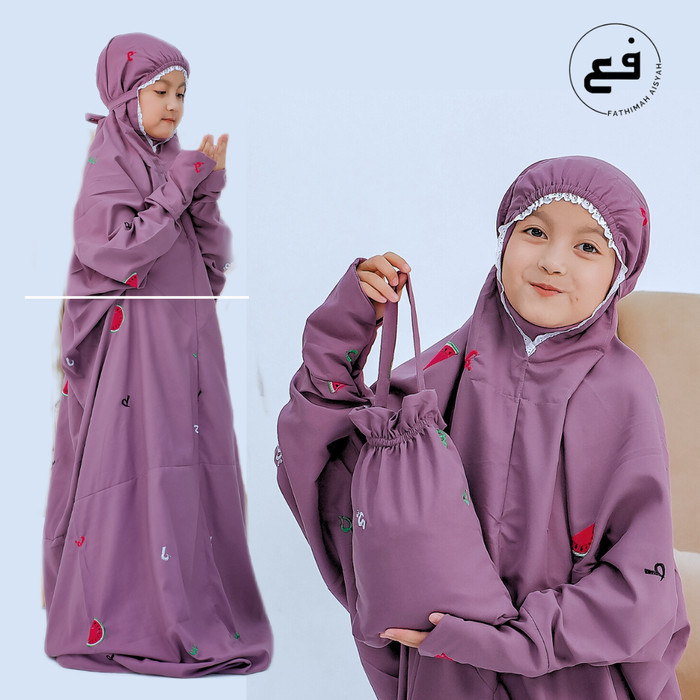 MUKENA ANAK TERUSAN SEMANGKA PALESTINA TK SD SMP REMAJA