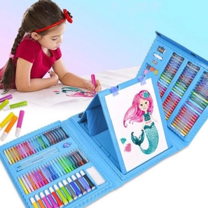 

ALAT MEWARNAI MENGGAMBAR KRAYON CRAYON SET 208PCS PAINTING STATIONARY