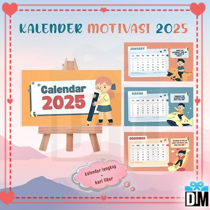 

:<:<:<:<] Kalender Motivasi Tahun 2025 2026 2027 Kalender Duduk Aesthethic Kayu Elegan #M