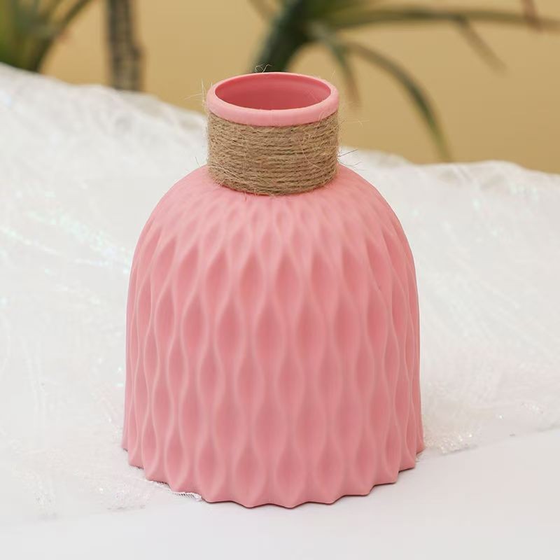 Disc Vas Plastik Dengan Pola Pisang Naga Vas Bunga Tanaman Plastik Vas Hiasan Meja Ruang Tamu