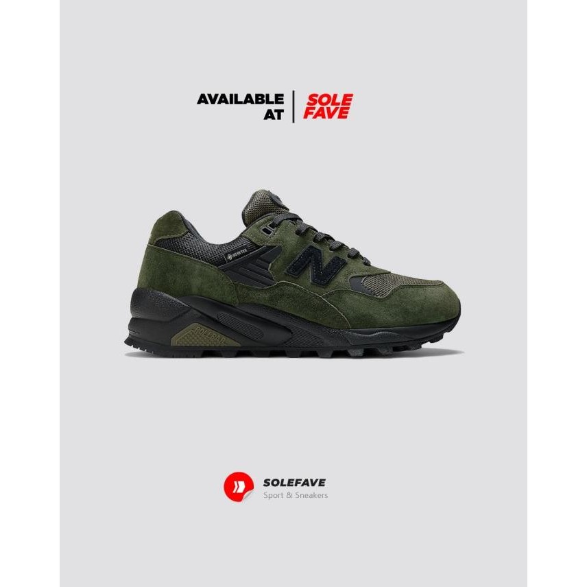 Sepatu Trail Hiking Pria NB 580 GORE-TEX VIBRAM Kombu Green Original BNIB Resmi