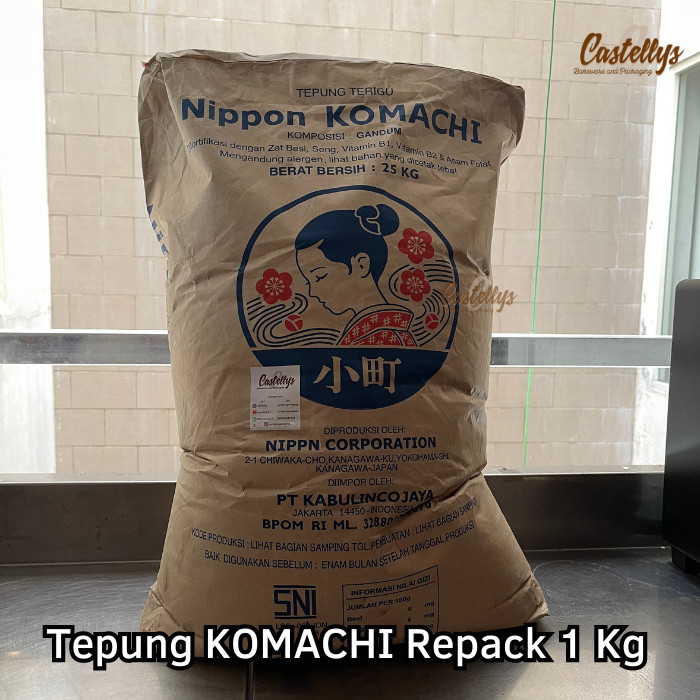 

+++++] Tepung Komachi REPACK 1 KG Terigu Jepang Protein Tinggi