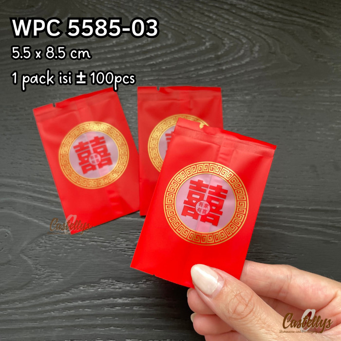 

+%+%+%] Plastik Cookies Shuangxi WPC 5585-03 Kue Hampers Wedding Sangjit