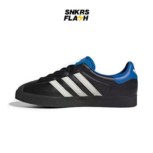 ADIDAS Gazelle 85 Atmos Core Black Blue Bird Sepatu Sneakers Pria - IG1729 - Size 46