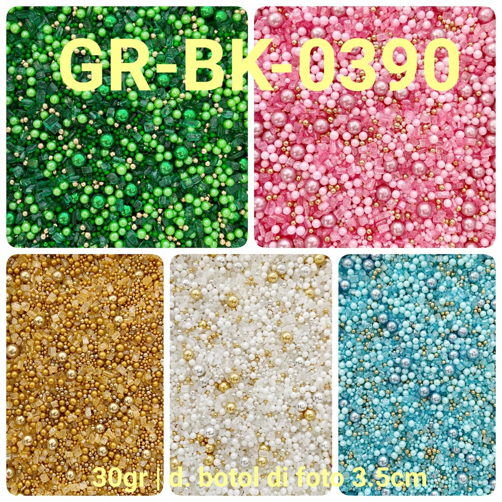 

GR-BK-0390 Sprinkle springkel sprinkel 30gr mutiara rock sugar batu (sprinkles)