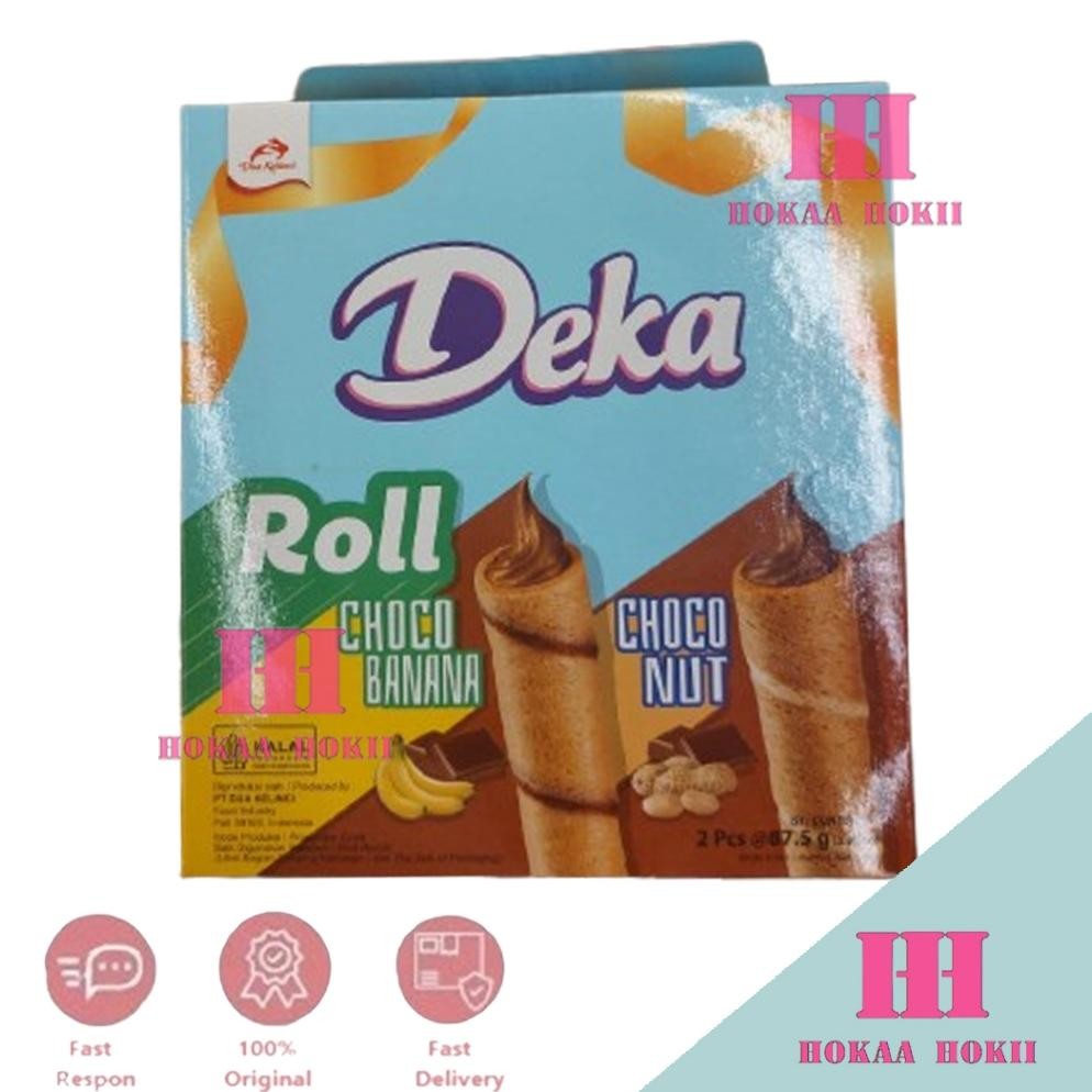 

Promo Hemat! Deka Wafer Roll Box Isi 2 Kaleng Choco Nut Choco Banana 175gr Original