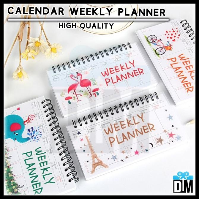 

] Weekly Planner Calendar Kalender Harian Memo Notes Notebook Catatan Ha