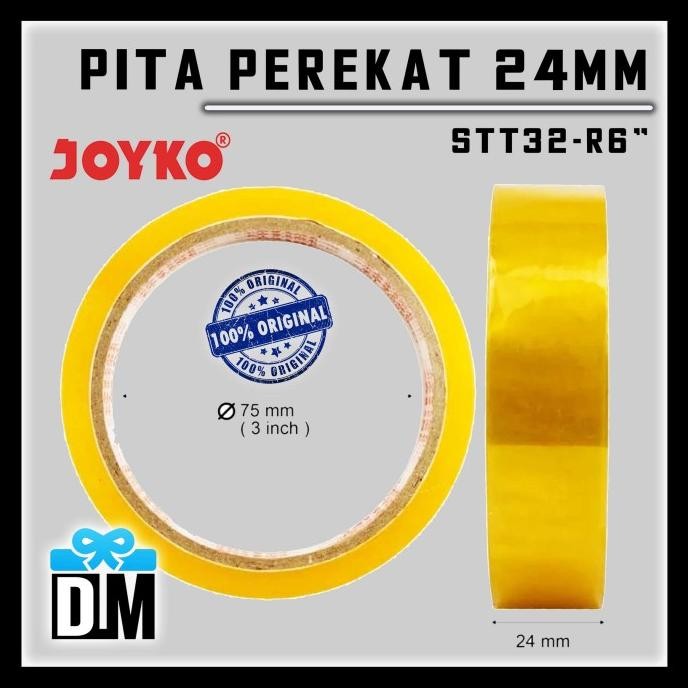 

.........] Pita Perekat 24mm Solasi Joyko Solatip Tali Solasi Selotip Lakban 1 in