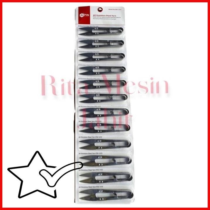 

[RMJ] SATU LUSIN GUNTING BENANG STAINLESS PIN-1433