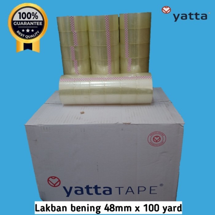 

Lakban Yatta Tape/Merah/Bening 100 Yard (Dust @ 72 Roll)