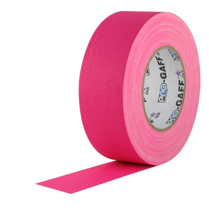 

Pro - Gaff, Gaffer Tape - Pink (UPC) Size: 2" x 25yds/ 5cm x 23Meter