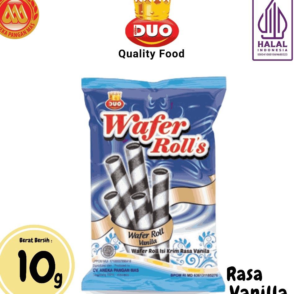 

Duo Wafer Roll 1 Arton 12 10 Bungu Netto 10Gr