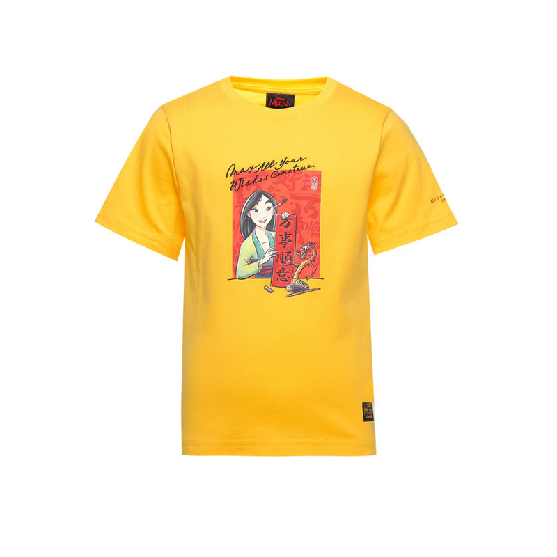 Giordano Junior's Mulan CNY Tees Anak Perempuan