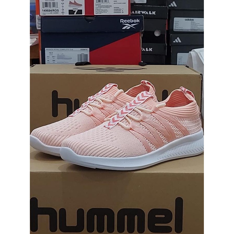 Promo Sepatu Sneakers Wanita Original Hummel Trim Feminine - Pink COD
