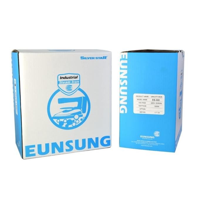 SETRIKA UAP LISTRIK SILVER STAR ES-300 EUNSUNG KOREA UNTUK LAUNDRY