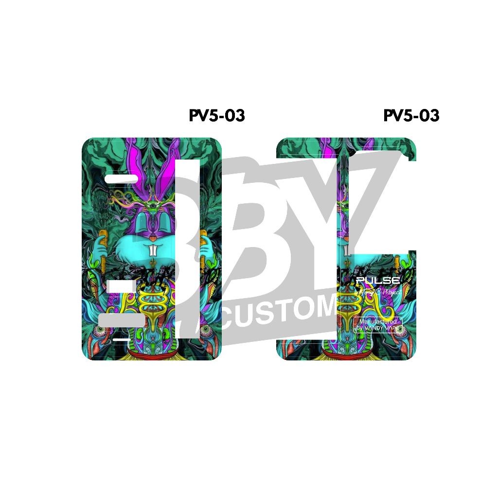 

Terlaris Stiker Inner Pulsee V 1 2 5 Garskin Custom Case Laminasi Tebal COD