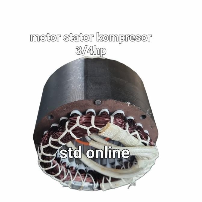 Baru STATOR MOTOR UNTUK KOMPRESOR 3/4HP (khusus oilles) stdba Kualitas Baik