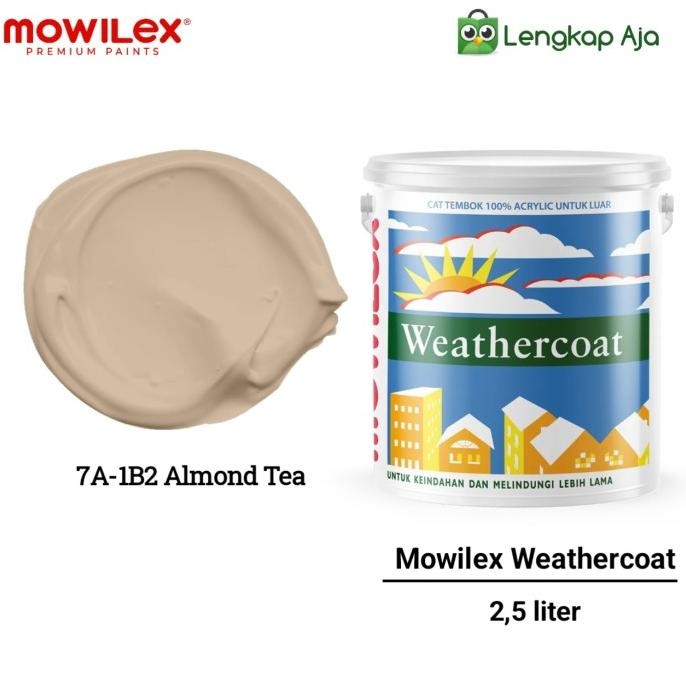 

Cat Mowilex Weathercoat 2,5 ltr/ ALMOND TEA 7A-1B2 Berkualitas