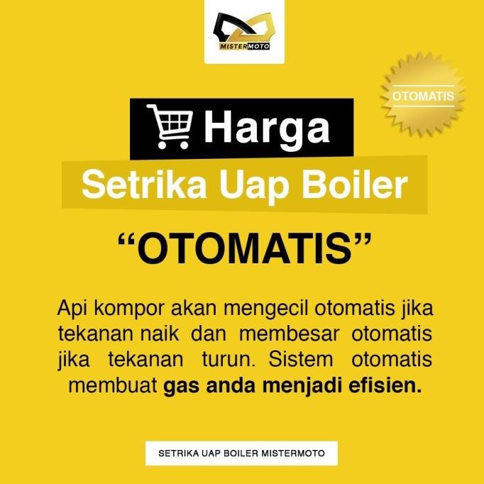 SETRIKA UAP LAUNDRY KONVEKSI OTOMATIS MISTERMOTO 10 LITER 1 SETRIKA