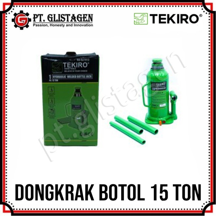 DONGKRAK BOTOL 15 TON HYDRAULIC BOTTLE JACK DONGKRAK MOBIL 15T TEKIRO