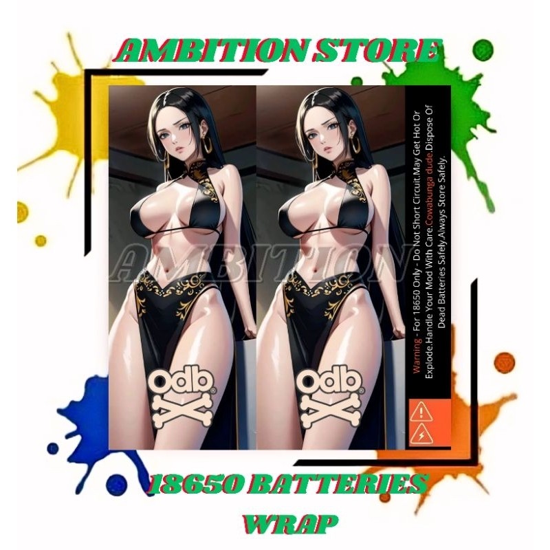

Terlaris Ambitionstore Stiker Wrap Baterai 18650 Odb Anime Random V14 Series Pelindung Dan Penghias Untuk Segala Merek Garskin Custom Case Laminasi Tebal COD