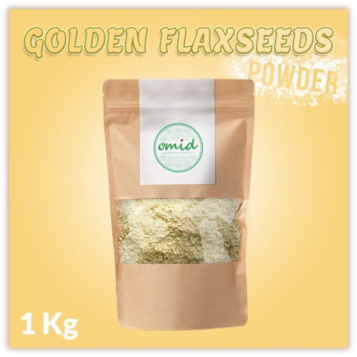 

[ 1 KG ] - GOLDEN FLAXSEED POWDER TEPUNG BIJI RAMI EMAS