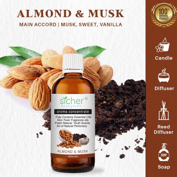 

Sicher Fragrance Oil Almond & Musk 100ml Berkualitas