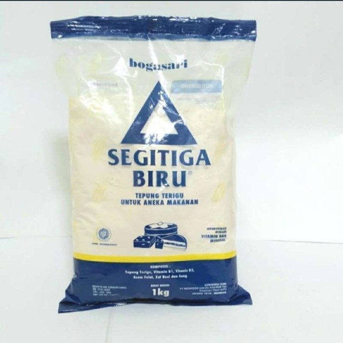 

TEPUNG TERIGU SEGITIGA BIRU 1 KG 1 DUS ISI 12 PCS