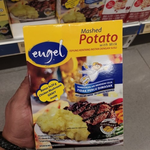 

MASHED MASH POTATO WITH MILK ENGEL TEPUNG KENTANG INSTANT DENGAN SUSU