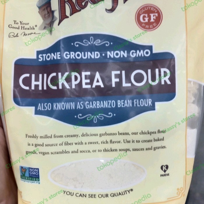 

BOB'S RED MILL CHICKPEA FLOUR 454 GR/TEPUNG GARBANZO
