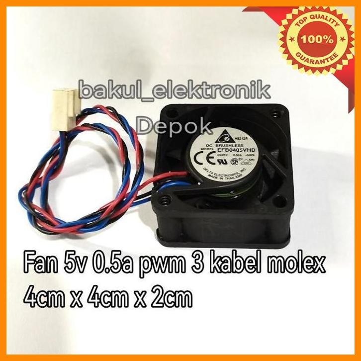 [bak] fan 5v 4cm x 4cm delta original ball bearing